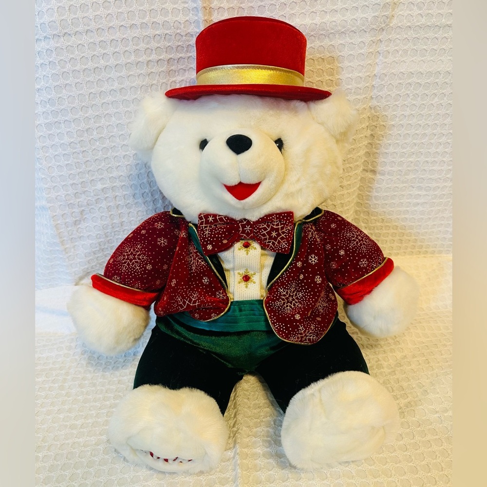 2003 Snowflake Teddy Bear Stuffed Animal Plush Dandee Collector's  Christmas 11"